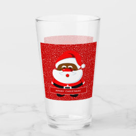 Jul i Cute African-American Jultomten Glaskopp