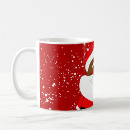 Jul i Cute African-American Jultomten Kaffemugg