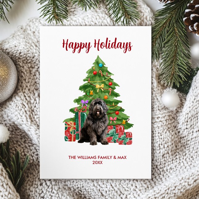 Jul i Cute Newfoundland Hund Julkort (Skapare uppladdad)