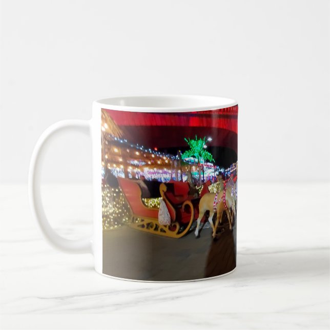 Jul i den engelska byn kaffemugg (Vänster)