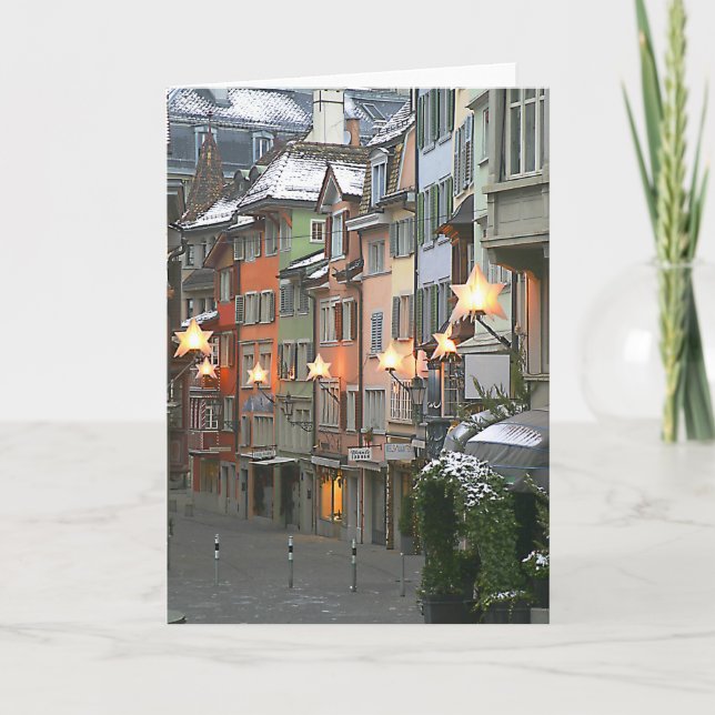 Jul i den gamla staden helgkort (Framsida)