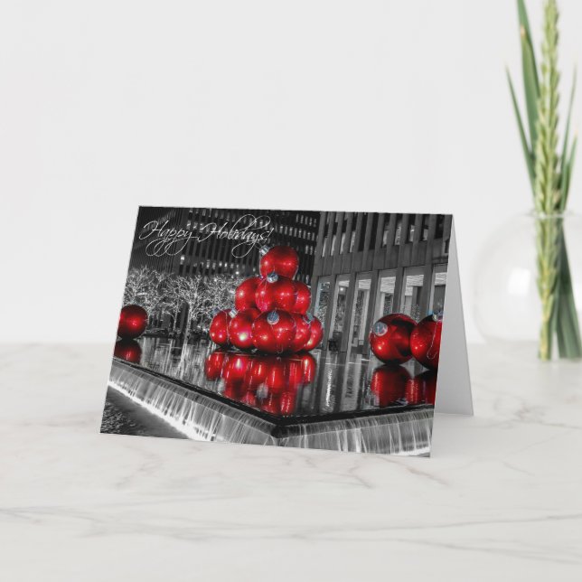 Jul i den New York City helgdag Helgkort (Framsida)