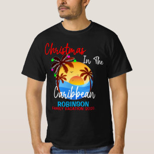 Jul i den västindiska färgade Frakten Resa T Shirt