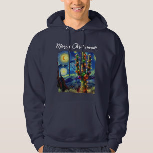 Jul i Desert Southwest Saguaro Cactus Hoodie