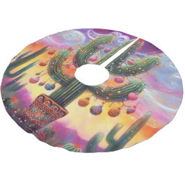 Jul i Desert Southwest Saguaro Cactus Julgransmatta Borstad Polyester