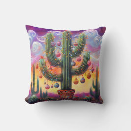 Jul i Desert Southwest Saguaro Cactus Kudde