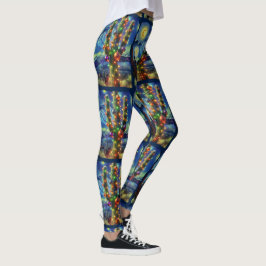 Jul i Desert Southwest Saguaro Cactus Leggings