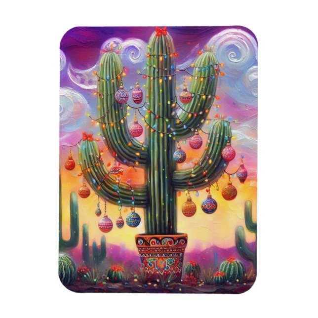 Jul i Desert Southwest Saguaro Cactus Magnet (Vertikal)