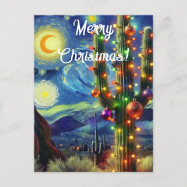 Jul i Desert Southwest Saguaro Cactus Vykort