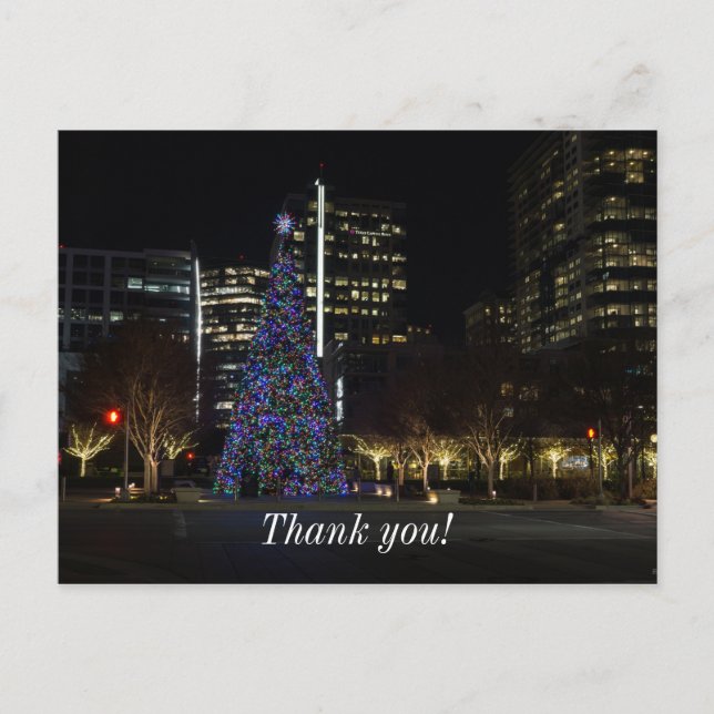 Jul i Downtown Dallas Vykort (Framsida)