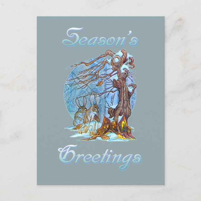 Jul i Elf Hall Helg Vykort (Framsida)