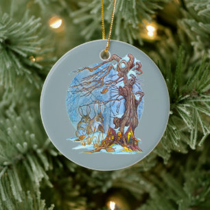 Jul i Elf Hall Julgransprydnad Keramik