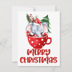 Jul i en mugg clipart gratulationskort julkort