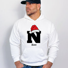 Jul i familjen med monogrammet anpassar sig efter hoodie