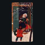 Jul i farmors hus fraktsedel<br><div class="desc">helgdag för vintage</div>