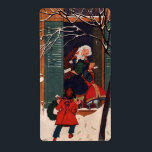 Jul i farmors hus fraktsedel<br><div class="desc">helgdag för vintage</div>