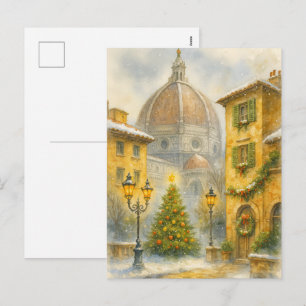 Jul i Florens Italien Duomo Holiday Art Helg Vykort