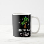 Jul i Florida Deck Familj Va i Handflatan Träd Kaffemugg<br><div class="desc">Jul i Florida Deck-kanalen i Handflatan Träd</div>
