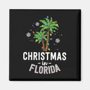 Jul i Florida Deck Familj Va i Handflatan Träd Magnet