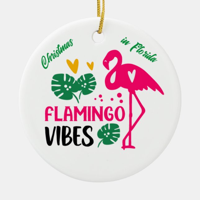 Jul i Florida flamingo vibes dekoration (Framsidan)
