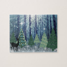 Jul i Forest Design Jigszle Puzzle Pussel