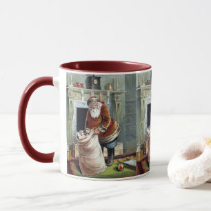 Jul i gammaldags stil, Sankt Nikolaus vid öppen sp Mugg