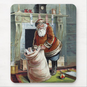 Jul i gammaldags stil, Sankt Nikolaus vid öppen sp Musmatta