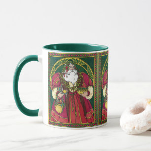 Jul i gammaldagsstil, Tomte med järnekronblad Mugg