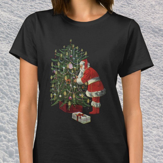Jul i gammaldagsstil, Tomte med presenter T Shirt (Skapare uppladdad)