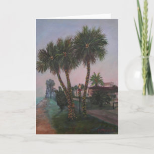 JUL I GAMMALT FLORIDA hälsningkort Helgkort