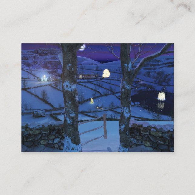 Jul i Glen Bokmärken Visitkort (Framsida)