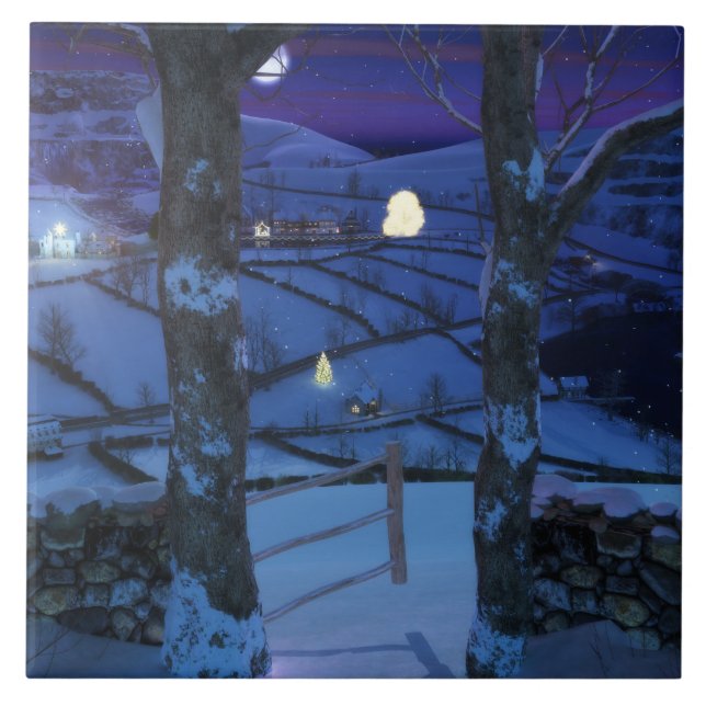 Jul i Glen Decorative Tile/Trivet Kakelplatta (Framsidan)