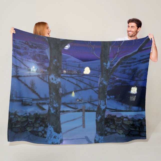 Jul i Glen Fleece Blanket (På plats)