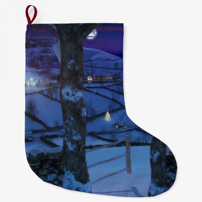 Jul i Glen Stocking Stor Julstrumpa (Framsidan)