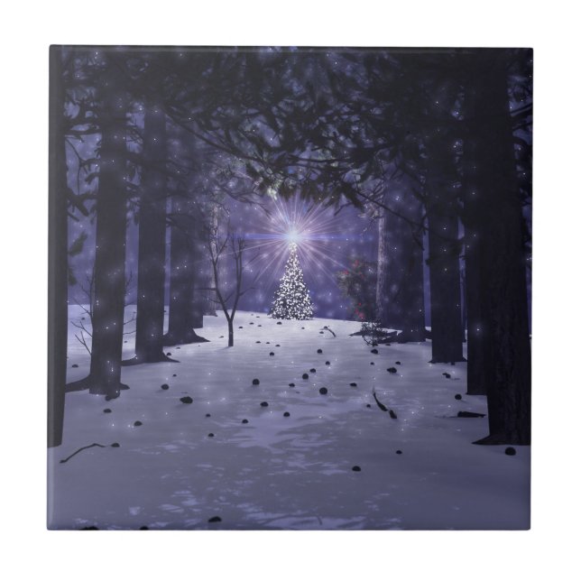 Jul i Gräs dekorativa plattan/Trivet Kakelplatta (Framsidan)