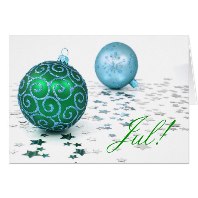 Jul I Hälsningskort (Framsidan Horizontal)