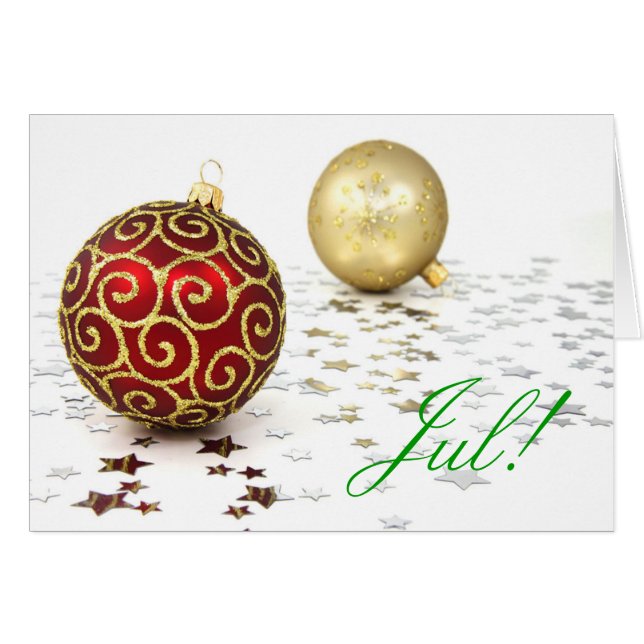 Jul I Hälsningskort (Framsidan Horizontal)