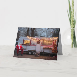Jul i hälsningskortet för Trailer Park Tack Kort