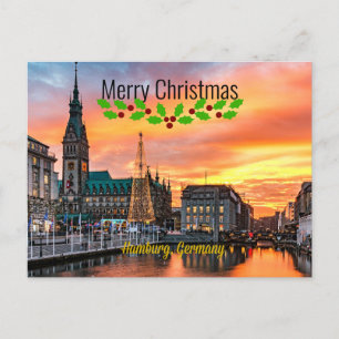 Jul i Hamburg, Tyskland Vykort