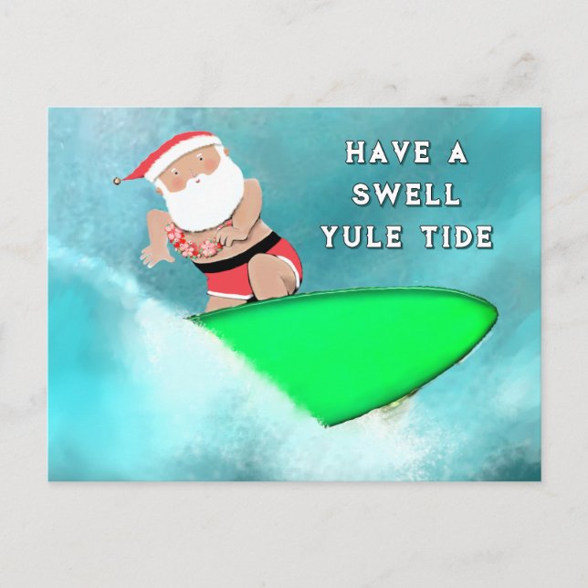 Jul i Hawaii Helg Vykort (Framsida)