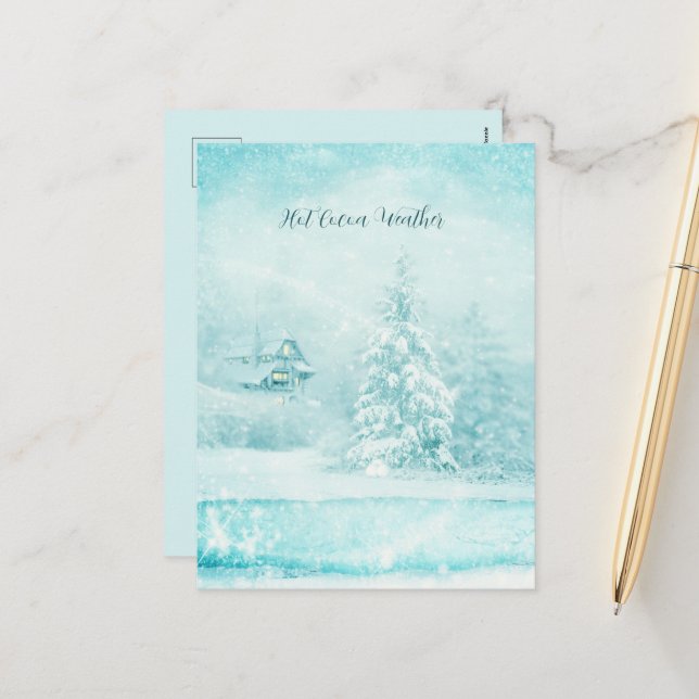 Jul i Hett Kakaväder Helg Vykort (Fram/Back In Situ)