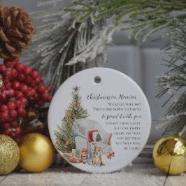Jul i himlen | Foto minnesmärke Julgransprydnad Keramik