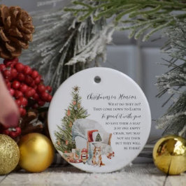 Jul i himlen | Fotominnesmärke Julgransprydnad Keramik