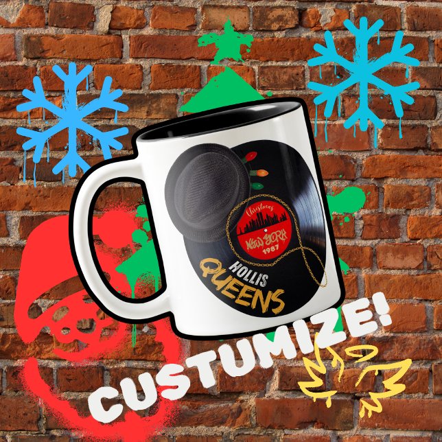 Jul i Hollis Queens Två-Tonad Mugg (Skapare uppladdad)