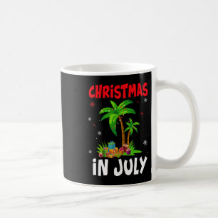 Jul i jul palmer Xmas träd Strand Sommar Kaffemugg