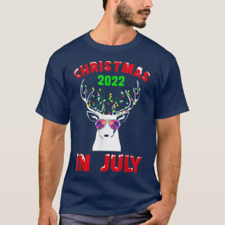 Jul i juli 2022: Reindeer Snö Merry Santa S T Shirt