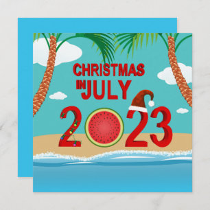 Jul i juli 2023 Watermelon Beach Inbjudningar