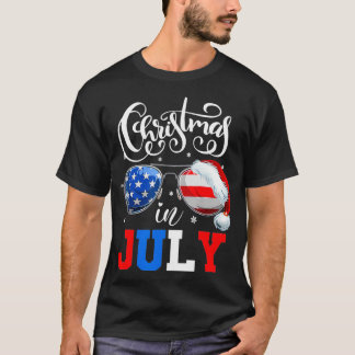 Jul i juli Amerikanska solglasögon Sommardelen T Shirt