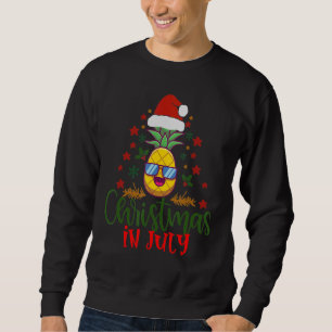 Jul i juli: Ananas Julafton Träd, sommartid, Manar Lång Ärmad Tröja