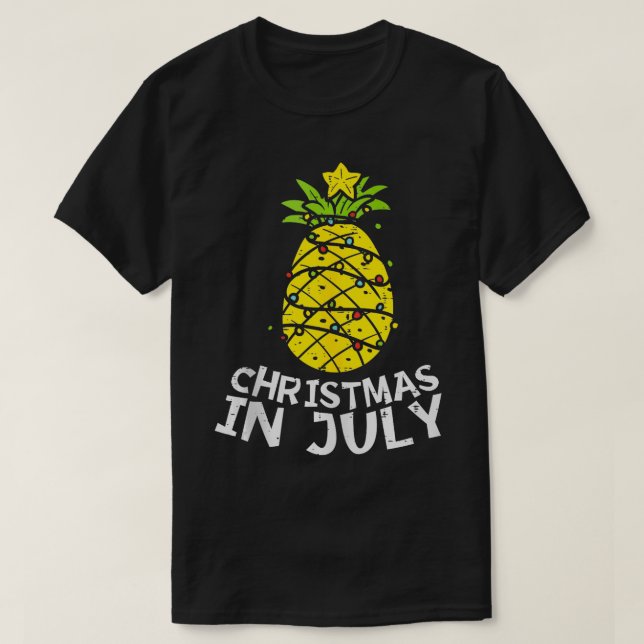 Jul i juli: Ananas Julafton Träd, sommartid, Manar T Shirt (Design framsida)